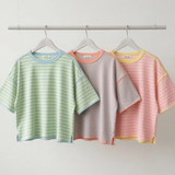 Striped Relaxed Fit Knit Tee