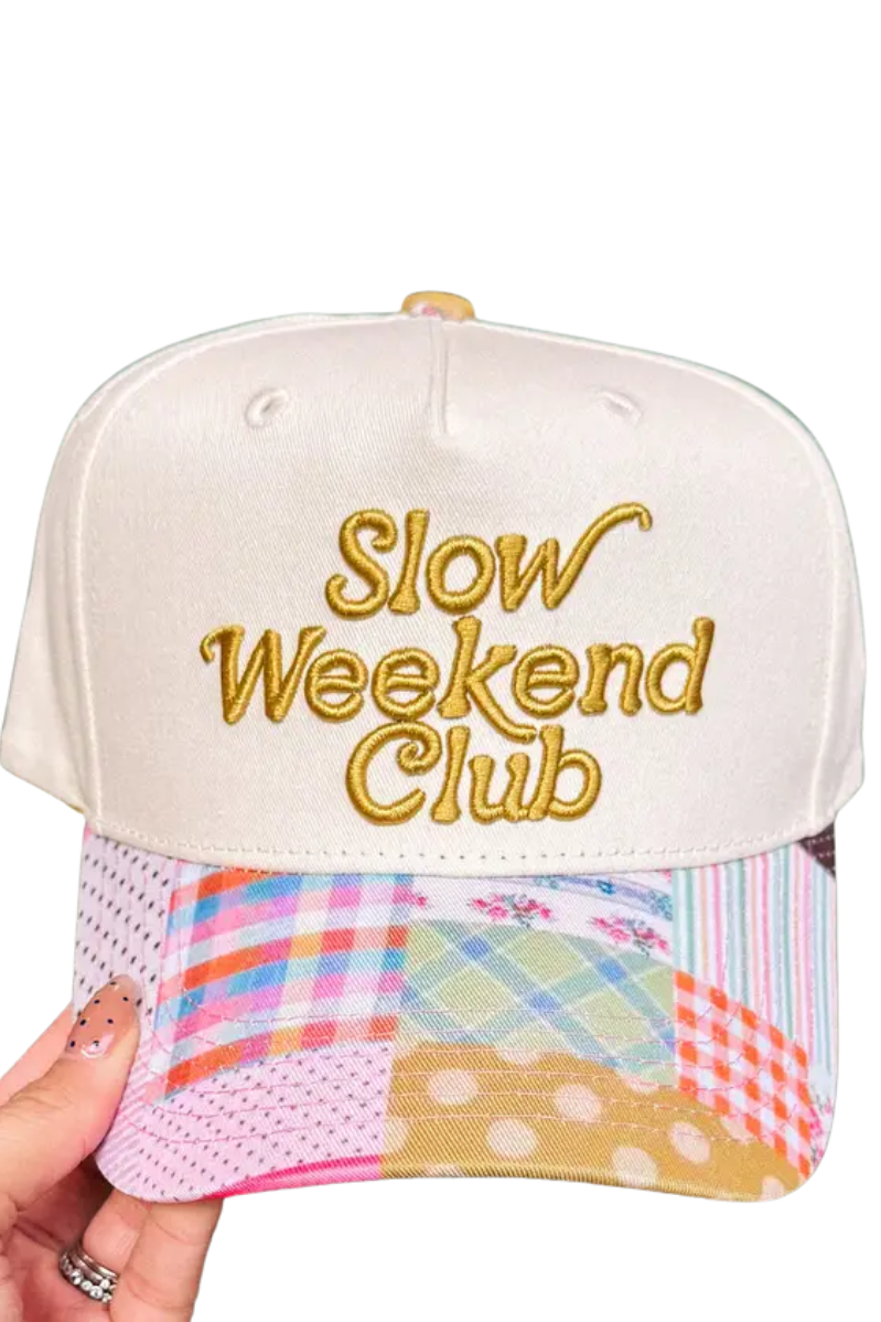 Slow Weekend Club Patchwork Trucker Hat