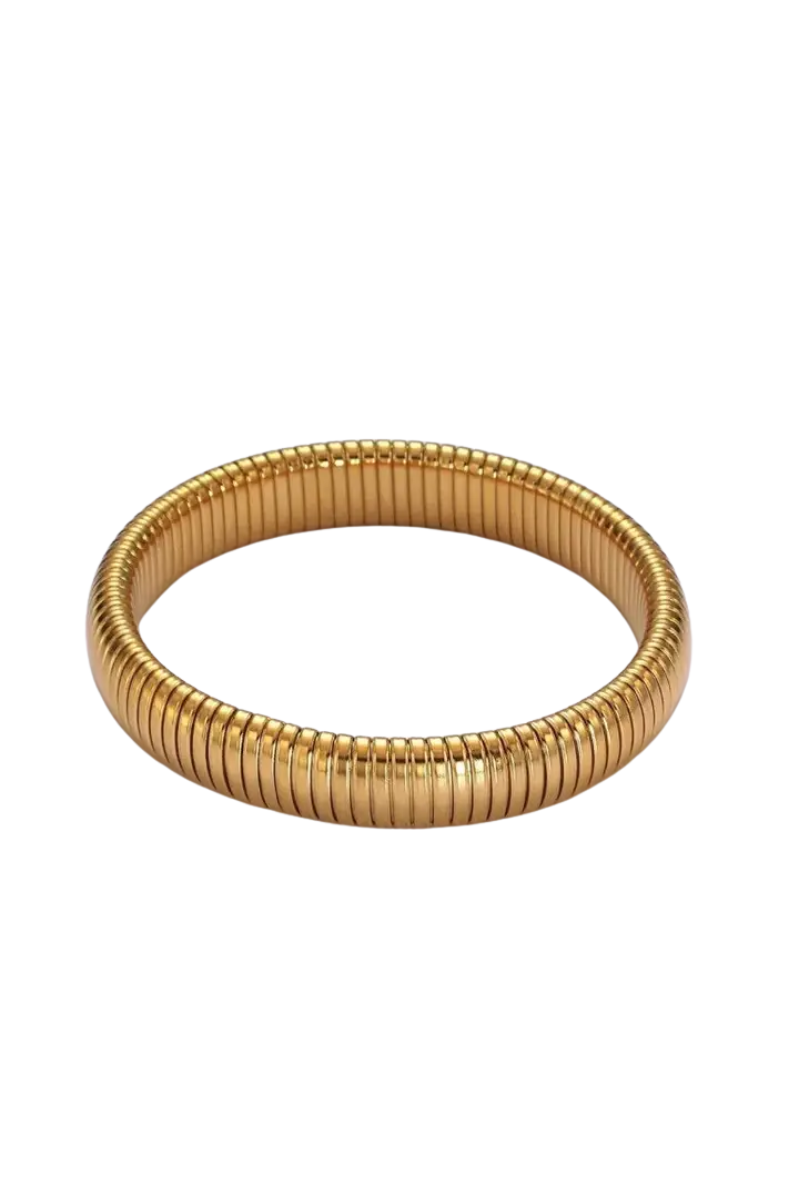 Dainty Flexi Stackable Cuff Bangle | Gold