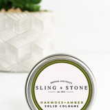 Solid Men's Cologne | Sling & Stone | Oakmoss + Amber