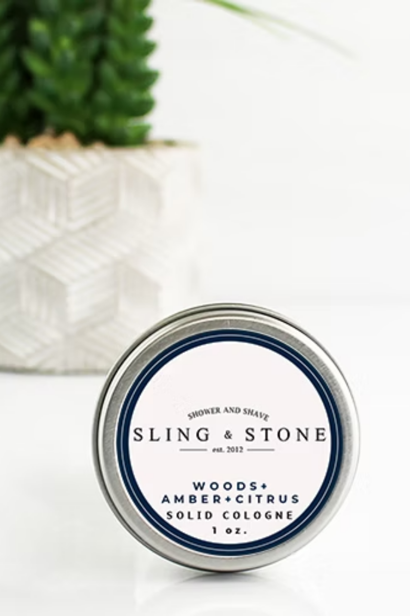 Solid Men's Cologne | Sling & Stone | Woods + Amber + Citrus