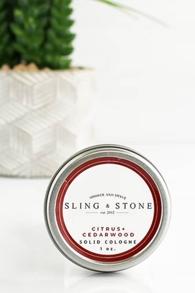 Solid Men's Cologne | Sling & Stone | Citrus + Cedarwood