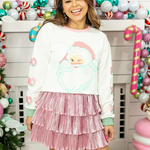 Festive Glitter Santa Sweatshirt