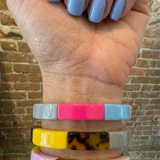 Color Crush Striped Bangle + Acrylic Detail