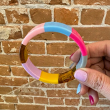 Color Crush Striped Bangle + Acrylic Detail