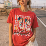Howdy Boots Western Mineral-Washed T-Shirt