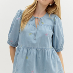 Sweet Bows Peasant Top