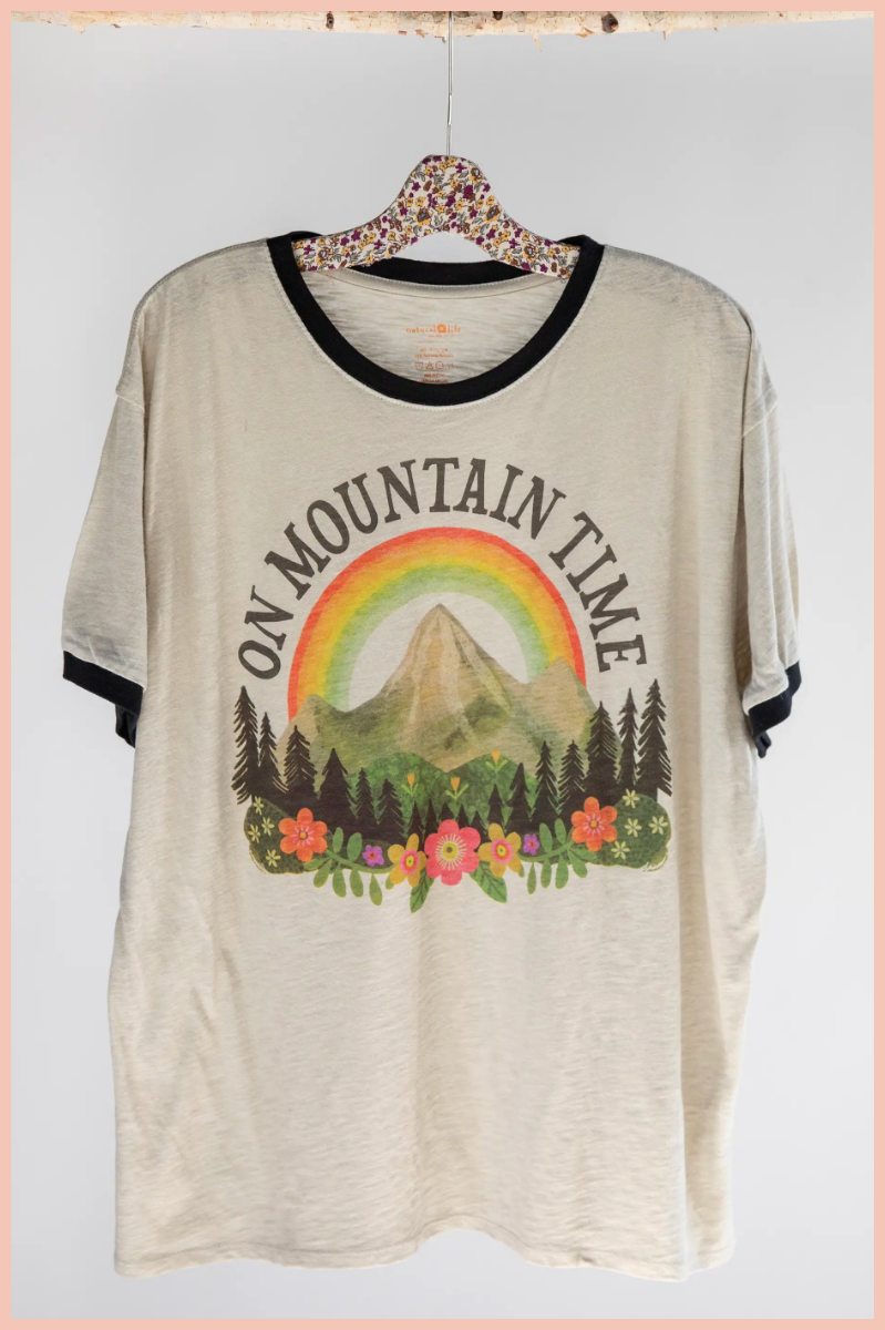 On Mountain Time Ringer Tee | NATURAL LIFE