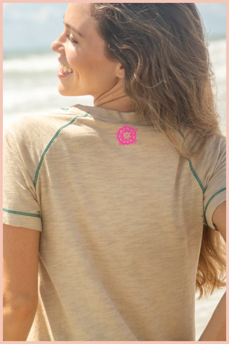 Boho Cotton Tee Shirt | NATURAL LIFE