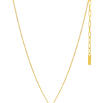 Gold necklace with a turquoise pendant on a white background
