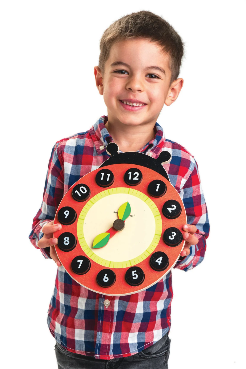 Ladybug Teaching Clock Toy | Final Sale