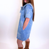 Textured Jacquard Bow Mini Dress