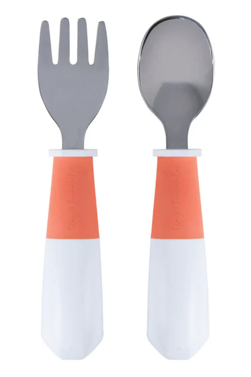 Toddler Fork and Spoon Sets for Toddlers | Coral