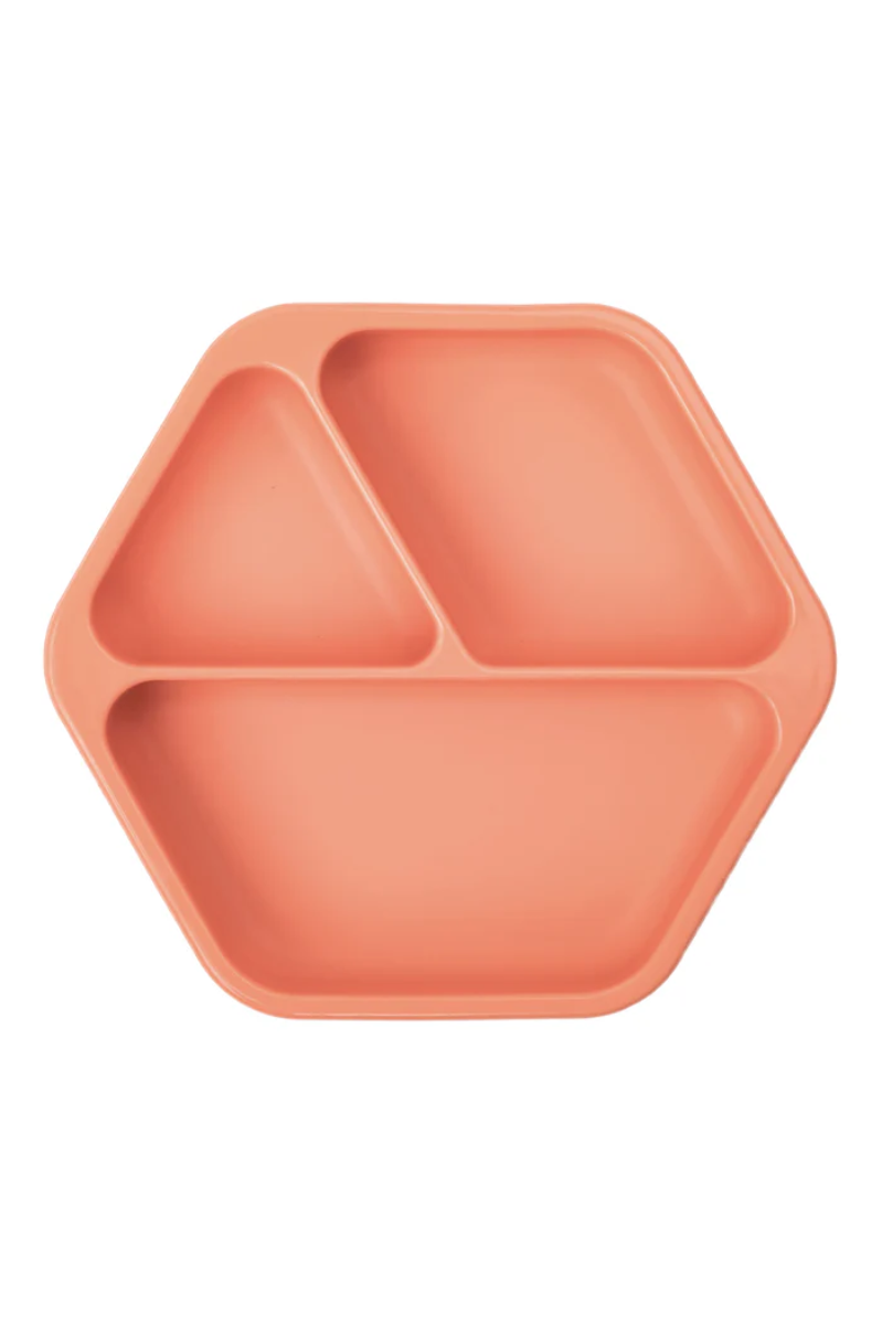 Silicone Suction Plate | Coral
