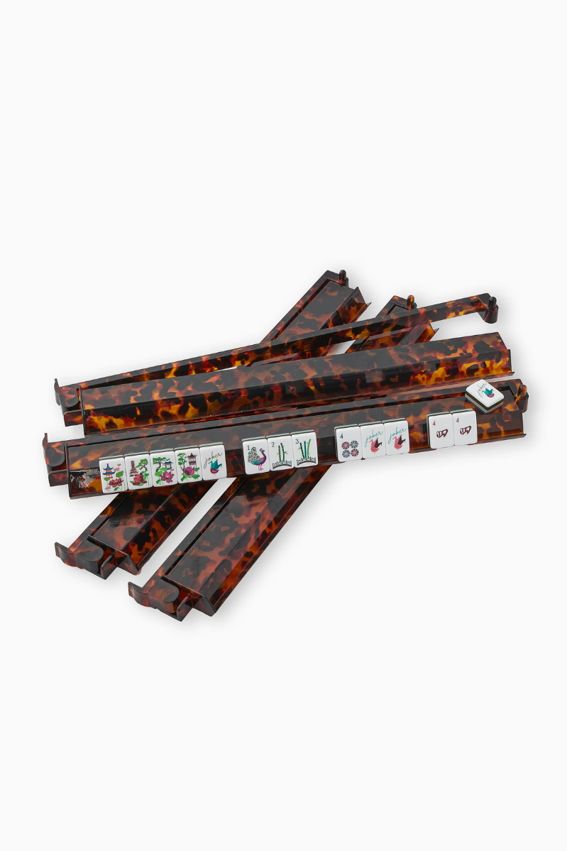 Tortoise Shell Rack & Pusher Set | Oh My Mahjong