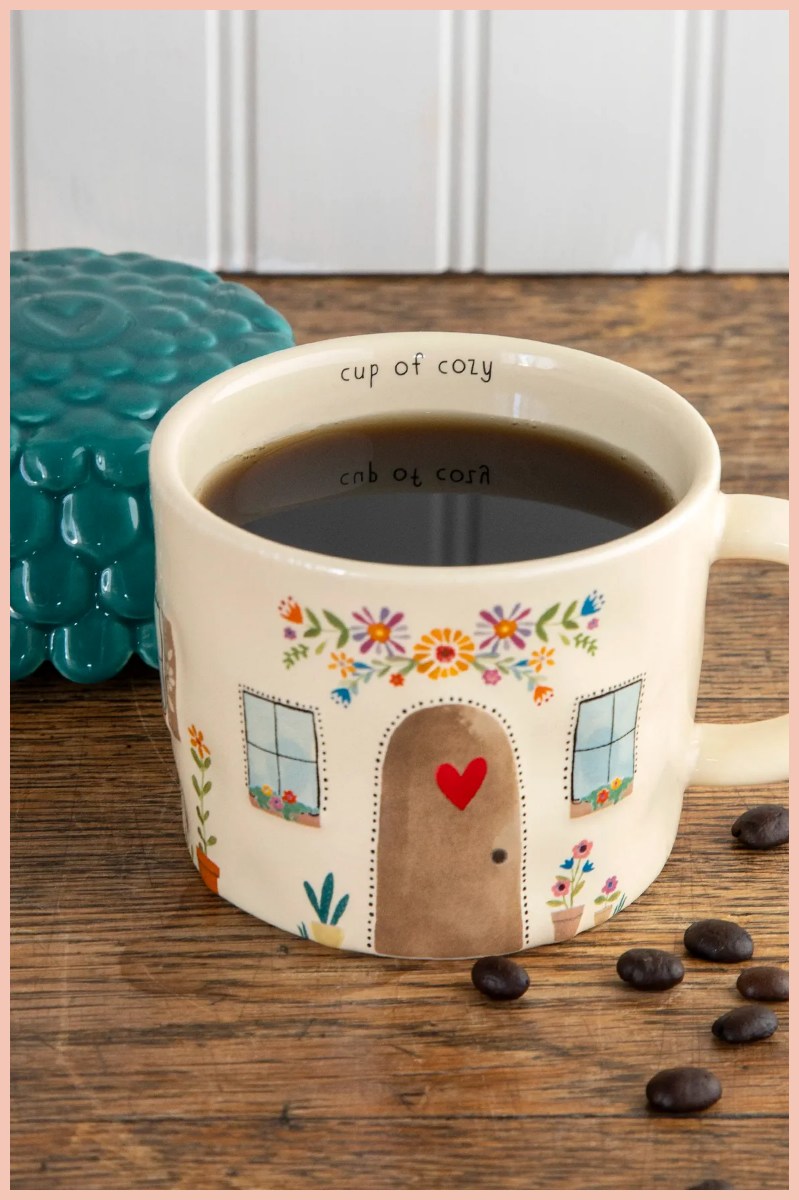 Cottage Lidded Mug | Natural Life