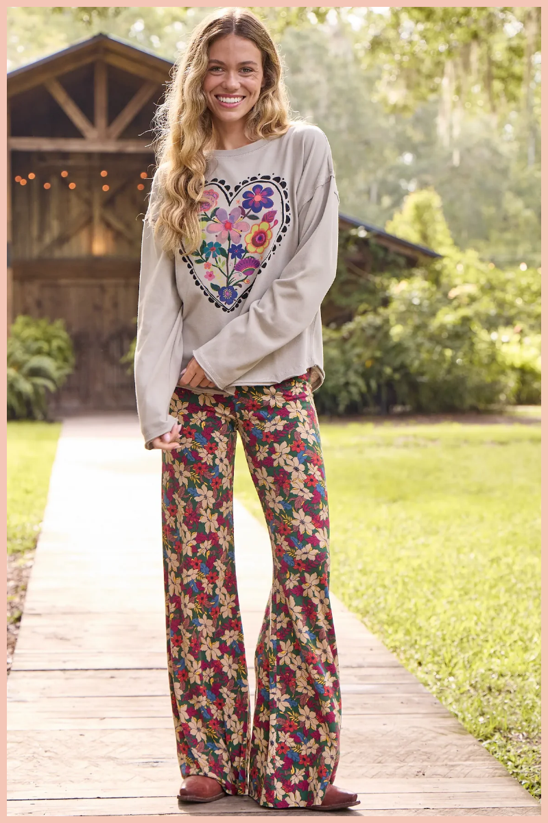 Floral Heart Sweatshirt | Natural Life