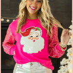 Sassy Sequin Santa Sweatshirt
