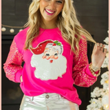 Sassy Sequin Santa Sweatshirt