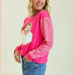 Sassy Sequin Santa Sweatshirt