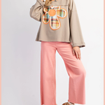 Flower Patch Terry Knit Pullover