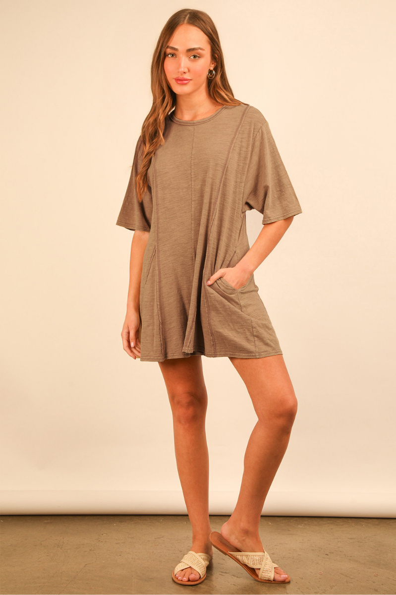 Mineral Washed Comfy Knit Romper