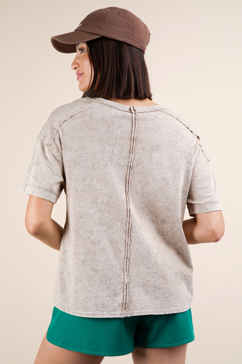 Knit Top with Pocket