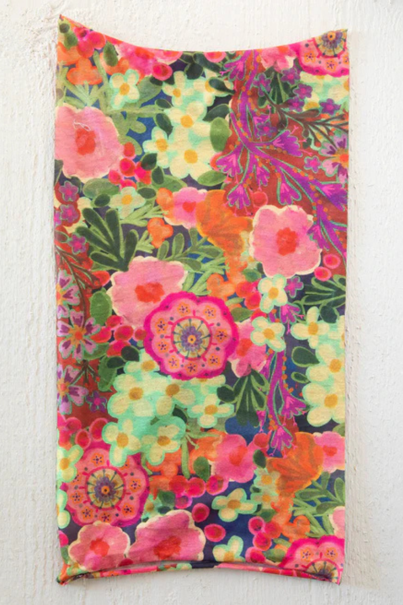 Full Boho Bandeau | Pink Painted Garden