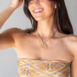 Full Boho Bandeau | Diamond Block Cream