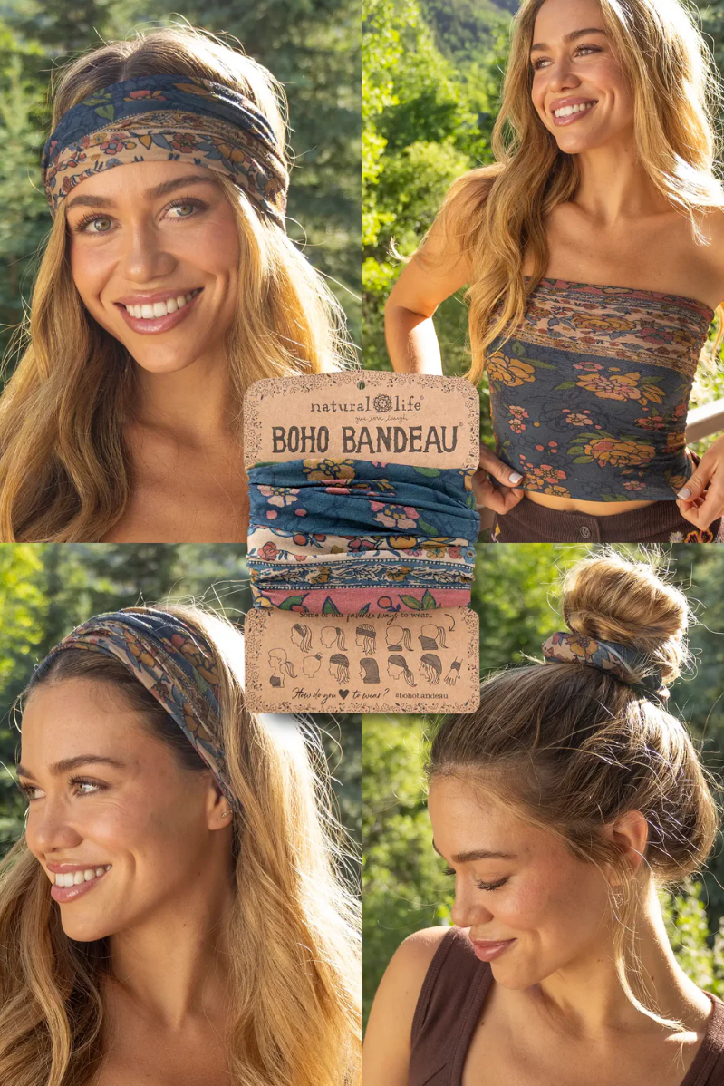 Full Boho Bandeau | Blue Riviera Floral