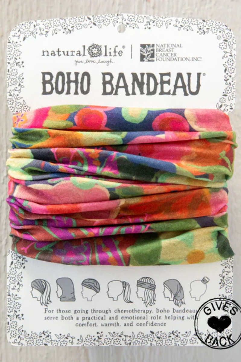 Full Boho Bandeau | Pink Painted Garden