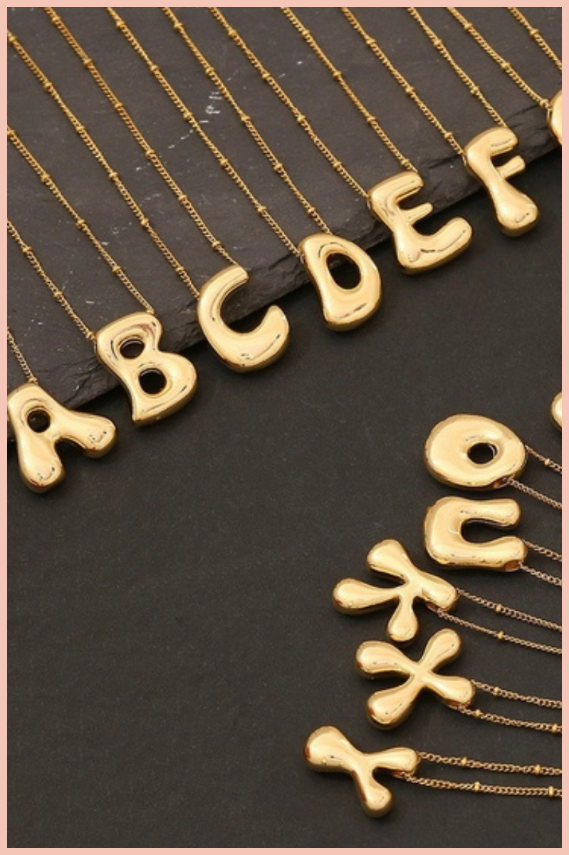 Bubble Letter Necklace