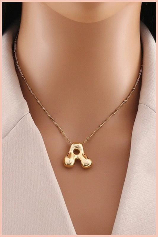 Bubble Letter Necklace