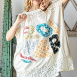 F-L-O-W-E-R Applique Top