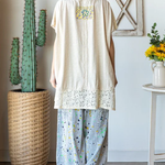 F-L-O-W-E-R Applique Top