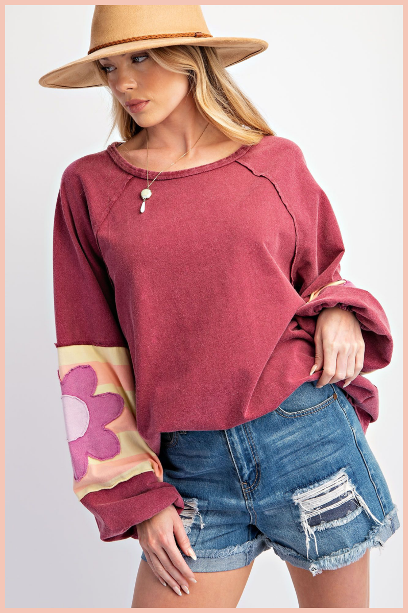 Whimsy Flower Patch Pullover