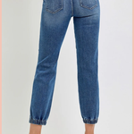 RISEN High Rise Ankle Jogger Relaxed Denim