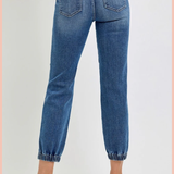 RISEN High Rise Ankle Jogger Relaxed Denim