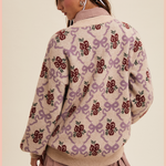 Bows and Flowers Knit Sweater