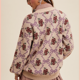 Bows and Flowers Knit Sweater
