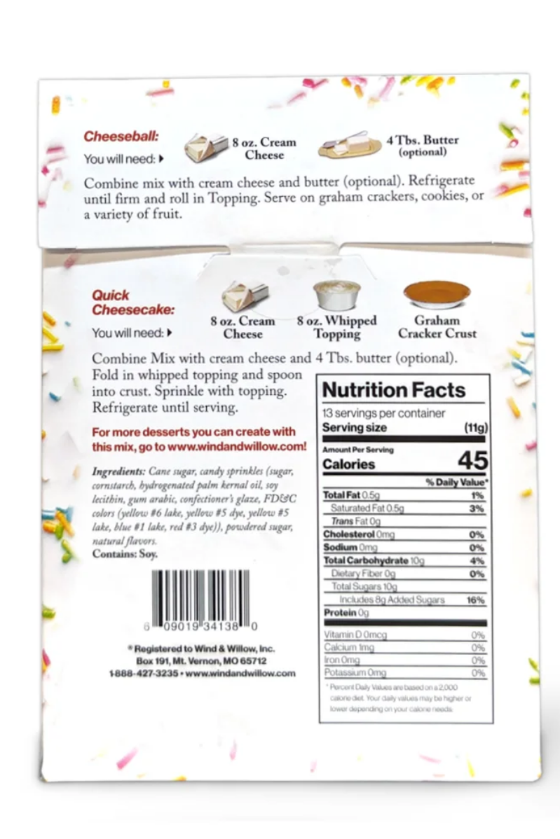 Cheeseball & Dessert Mix | Birthday Cake