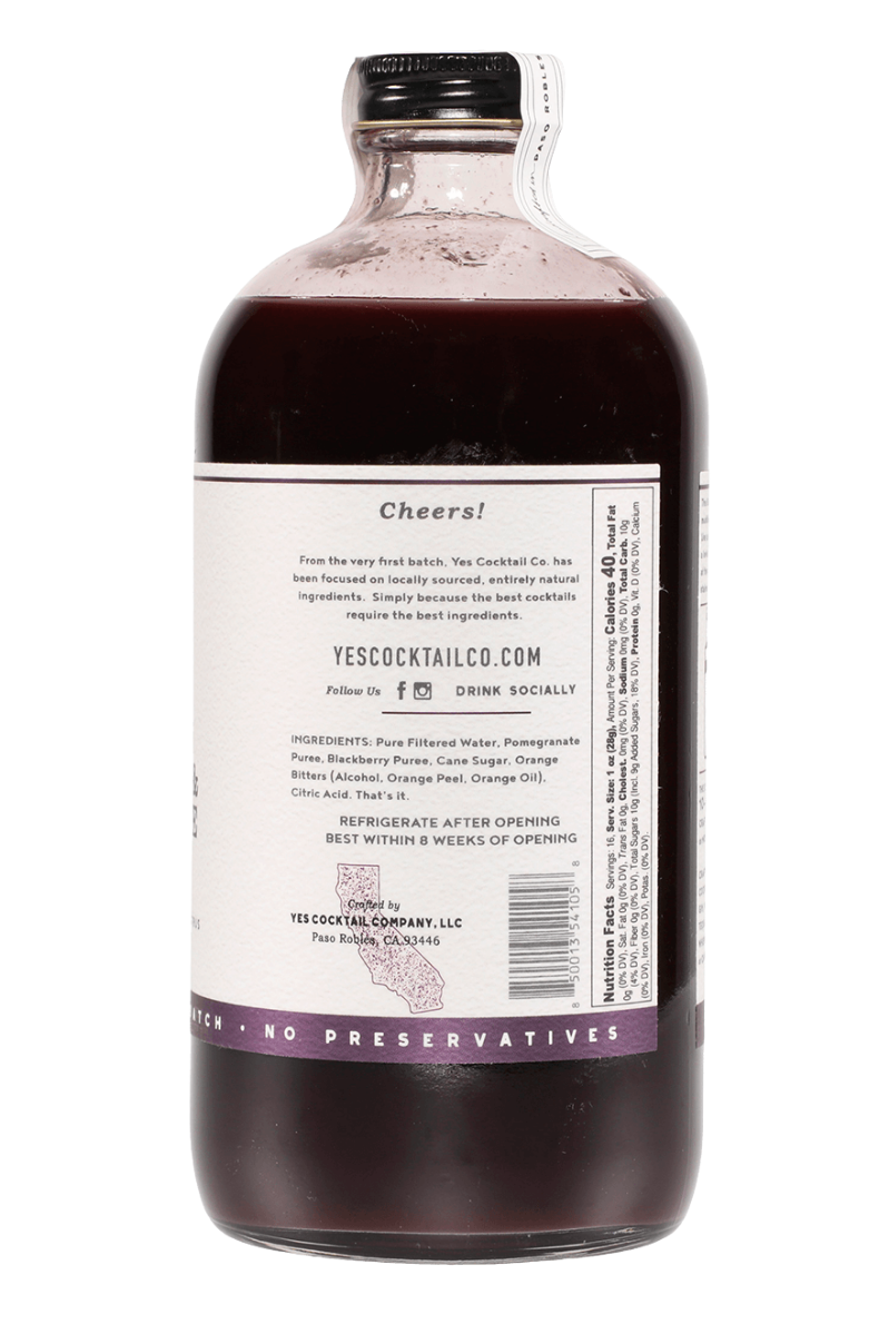 Blackberry Pomegranate Cocktail Mixer