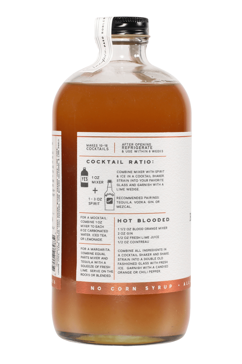 Blood Orange + Chili Pepper Cocktail Mixer