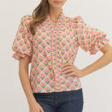 Fanned Flower Top