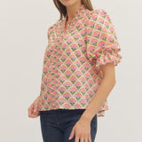 Fanned Flower Top