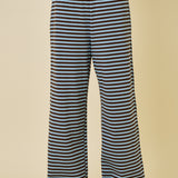 Striped Fold Over Wide Leg Sweatpants