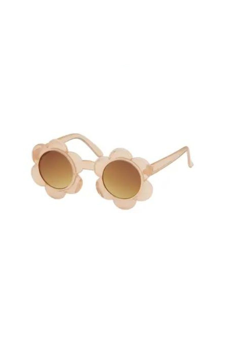 sunglasses with flower frames for kids in brown
