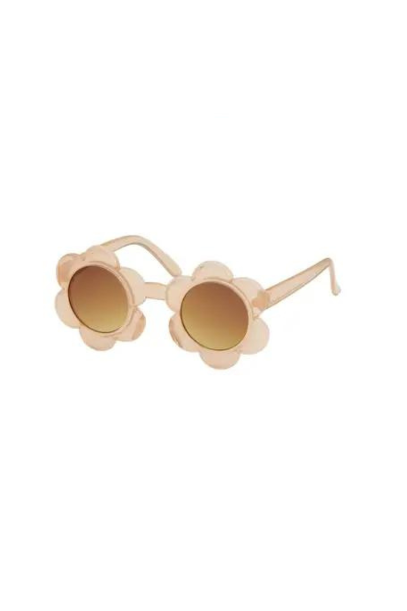 sunglasses with flower frames for kids in brown
