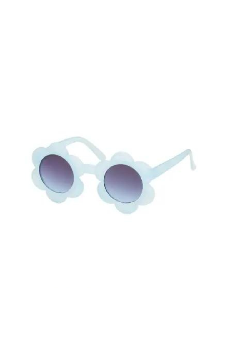 sunglasses with flower frames for kids in blue