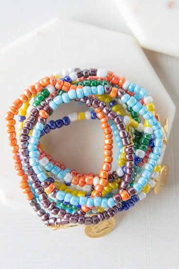 Seed Bead Friendship Bracelet Kit - Groovy - The Boutique LLC